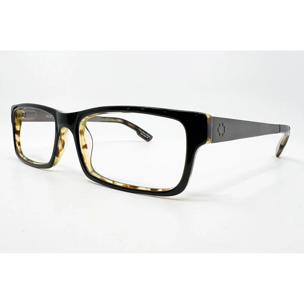 Spy Optic Travis Eyeglasses Mens Black Tortoise Rectangular Frames 55-17-140